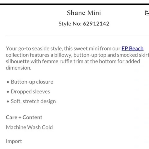 Free People Beach Yellow Shane Mini Dress Cover Up Size Medium - Picture 3 of 9